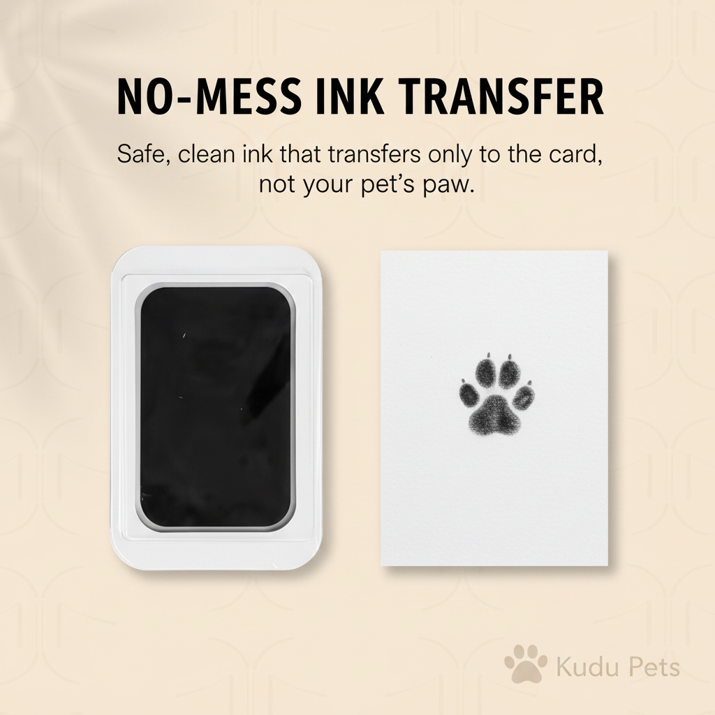 No-mess ink transfer feature card